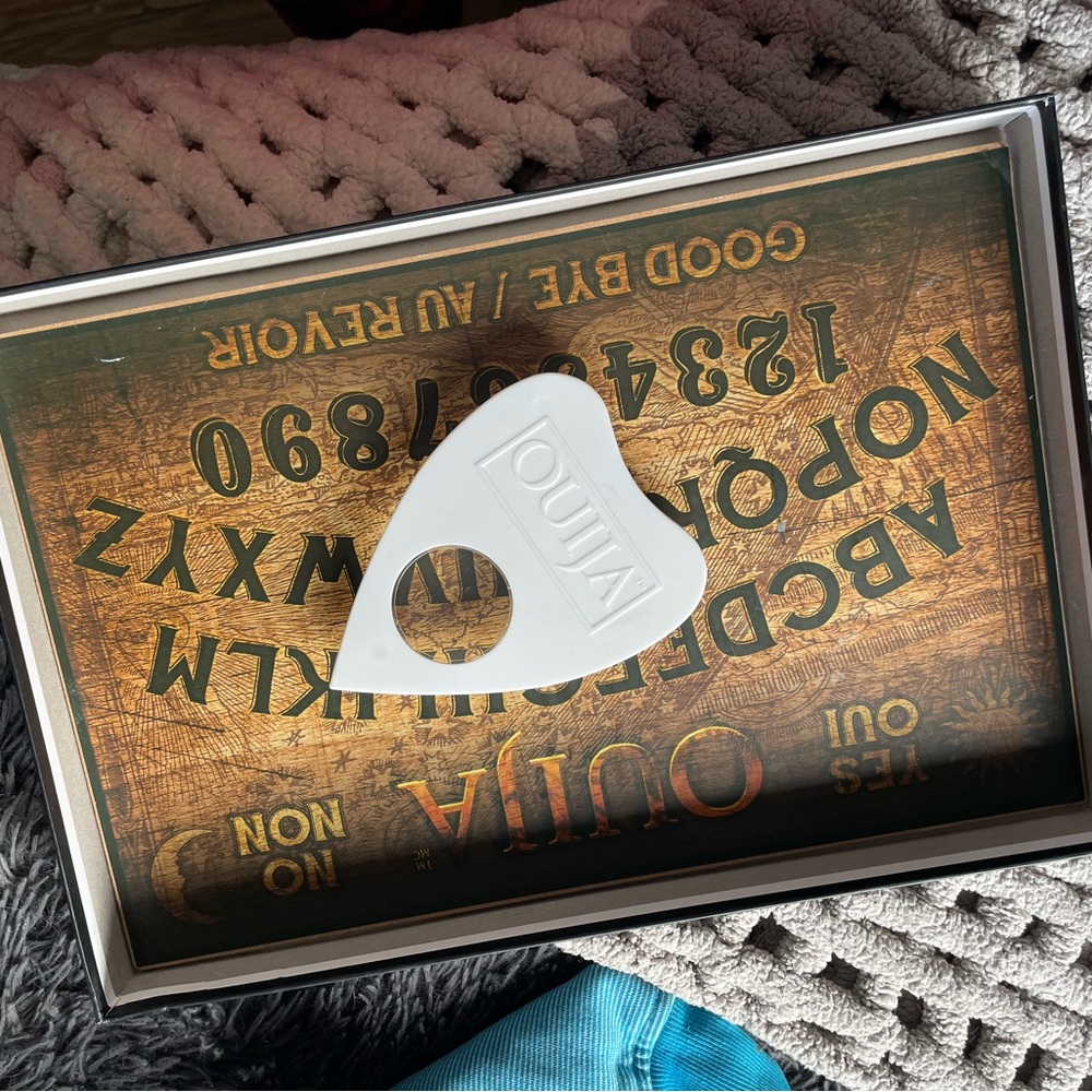 Ouija Board with White Planchette